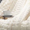 Ver imagem 5 de Cobertor Comfy Queen Manta Ultrasoft Alto Relevo Super Macia - Marfim - Palha