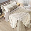 Ver imagem 6 de Cobertor Comfy Queen Manta Ultrasoft Alto Relevo Super Macia - Marfim - Palha