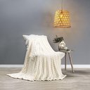 Ver imagem 2 de Cobertor Comfy Queen Manta Ultrasoft Alto Relevo Super Macia - Marfim - Palha