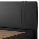 Ver imagem 5 de Cama King Flutuante com Cabeceira 195cm Astra S04 Couríssimo Preto - Lyam Decor