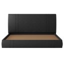 Ver imagem 3 de Cama King Flutuante com Cabeceira 195cm Astra S04 Couríssimo Preto - Lyam Decor