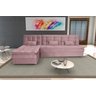 Sofá Cama Reclinavel com Chaise Penélope Turkey Rosa F447 - Matrix - 2