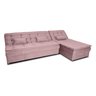 Sofá Cama Reclinavel com Chaise Penélope Turkey Rosa F447 - Matrix - 3