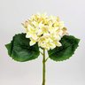 Hortênsia Amarela Haste 32x18cm Flor Planta Artificial - 2