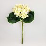 Hortênsia Amarela Haste 32x18cm Flor Planta Artificial - 3