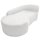Ver mais imagens de Kit Divã Recamier Orgânico França 160cm Lado Esquerdo e Poltrona Amore Bouclé