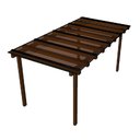Ver imagem 1 de Kit Policarbonato Bronze 4mm 4,00m X 1,50m - Perfis Pretos