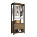 Ver imagem 3 de Guarda Roupa Roupeiro Closet Organizador Aberto Sky Caemmun