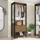 Ver imagem 1 de Guarda Roupa Roupeiro Closet Organizador Aberto Sky Caemmun