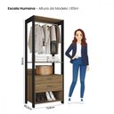 Ver imagem 4 de Guarda Roupa Roupeiro Closet Organizador Aberto Sky Caemmun