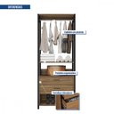 Ver imagem 5 de Guarda Roupa Roupeiro Closet Organizador Aberto Sky Caemmun