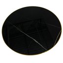 Ver imagem 7 de Conjunto Mesa de Jantar Redonda Majestic 70cm Preta com 4 Cadeiras Estofadas Marcela - Nude Escuro