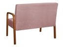 Ver imagem 4 de Sofá 2 Lugares Namoradeira Lara Decoração Sala Quarto Recepção Rosa Rose