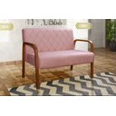 Ver imagem 1 de Sofá 2 Lugares Namoradeira Lara Decoração Sala Quarto Recepção