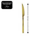 Ver imagem 5 de Jogo 6 Facas para Churrasco Aço Inox Dourado Premium Ibiza - Tuut