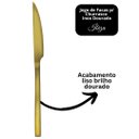 Ver imagem 6 de Jogo 6 Facas para Churrasco Aço Inox Dourado Premium Ibiza - Tuut