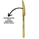 Ver imagem 4 de Jogo 6 Facas para Churrasco Aço Inox Dourado Premium Ibiza - Tuut