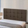 Cabeceira Cama Box Queen 1,60 Estofada Julia Sued Marrom Castor - Star Confort Julia cabeceira confo - 2
