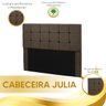 Cabeceira Cama Box Queen 1,60 Estofada Julia Sued Marrom Castor - Star Confort Julia cabeceira confo - 5