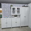 Ver imagem 7 de Armário de Cozinha com Balcão e Paneleiro 3 Peças 8 Portas 8 Prateleiras Americano 252cm Cor