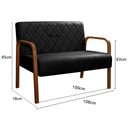 Ver imagem 3 de Sofá 2 Lugares Namoradeira Lara Decoração Sala Quarto Recepção