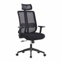Ver imagem 3 de Kit 4 Cadeiras para Escritório Presidente Tela Mesh Comfort Plus Preto