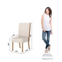 Ver imagem 4 de Conjunto Sala Jantar Adriana 180 Cm 6 Cadeiras Anne Canto Arredondado com Vidro