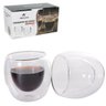 Jogo de copo de vidro com parede dupla bistro com 2 pecas 80ml na caixa - AMIGOLD - 1