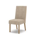 Ver imagem 4 de Conjunto Sala Jantar Adriana 180cm Canto Arredondado com Vidro + 6 Cadeiras Anne Bege/Nature/Off White