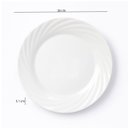Ver imagem 3 de Prato Raso de Vidro Opaline Jasmim 26cm 6 Unidades - Nadir 5542