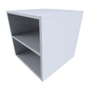 Ver imagem 5 de Mesa de Cabeceira para Quarto / Nicho Suspenso com Prateleira Cinza