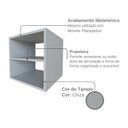 Ver mais imagens de Mesa de Cabeceira para Quarto / Nicho Suspenso com Prateleira Cinza