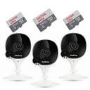 Ver imagem 1 de Kit 3 Câmeras Ip Full Hd Imx Intelbras + Cartão Sd 64gb Ultra