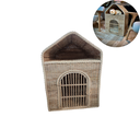 Ver imagem 4 de Casa Pet Fibra Natural Grande Decorativa Animal Cama Porta