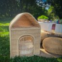 Ver imagem 2 de Casa Pet Fibra Natural Grande Decorativa Animal Cama Porta