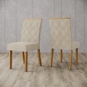 Ver mais imagens de Conjunto Sala Jantar Vértice 160cm Canto Reto com Vidro + 6 Cadeiras Vita