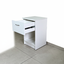 Ver imagem 4 de Mesa de Cabeceira Gaveta Comum e Gaveta Secreta com Fechadura Oculta - Branco