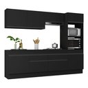 Ver imagem 2 de Armário de Cozinha Completa 5 Peças com Rodapé Mp2180 Made Multimóveis Preto