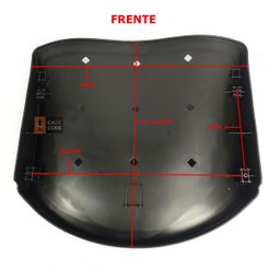 Assento em Plastico Preto Ergoplax Iso Polipropileno Fixo - 7