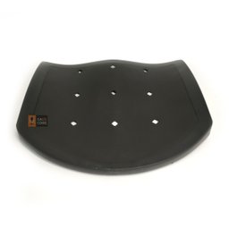 Assento em Plastico Preto Ergoplax Iso Polipropileno Fixo - 5