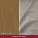 Ver mais imagens de Conjunto Sala Jantar Natalí 120cm Canto Reto + 4 Cadeiras Milla Cinza/Nature/Off White/Marrom