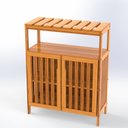 Ver imagem 3 de Armário com Prateleiras - Dante Eucalipto - Stain Yescasa