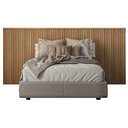 Ver imagem 7 de Cabeceira De Madeira Ripada Para Cama De Casal 240 cm Celine L05 Carvalho - Lyam Decor