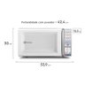 Forno Microondas Electrolux 34l Meo44 110v Branco - 2