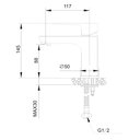 Ver imagem 3 de Monocomando para Lavatorio de Mesa Bica Baixa - Athens - Cromada WJ-1721-236A