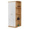 Guarda-roupa Infantil 2 Portas 3 Gavetas e Prateleira Externa 100% Mdf Smim - 2