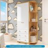 Guarda-roupa Infantil 2 Portas 3 Gavetas e Prateleira Externa 100% Mdf Smim - 8