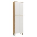 Ver imagem 1 de Paneleiro Duplo para Cozinha com 4 Portas 100% Mdf Napoli Prime Rio Doce Amendoa/offwhite