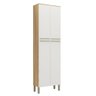 Paneleiro Duplo para Cozinha com 4 Portas 100% Mdf Napoli Prime Rio Doce Amendoa/offwhite - 1