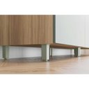 Ver imagem 4 de Cozinha Modulada Nesher Marquesa 7 Peças (3aéreos+3balcões+1paneleiro) C6p41 Verde-nature-nesher